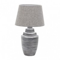 Distribuidor - Lâmpadas Diversas | Sobre Mesas Decoração | SOBREMESA CERAMICA TUI 1XE27 ZINC PANTALLA GRIS 41,5X24X24 CM Ref: 160371028